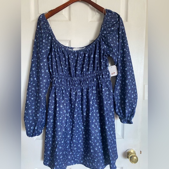 Altar'd State Dresses & Skirts - Altar'd State Blue Floral Dress